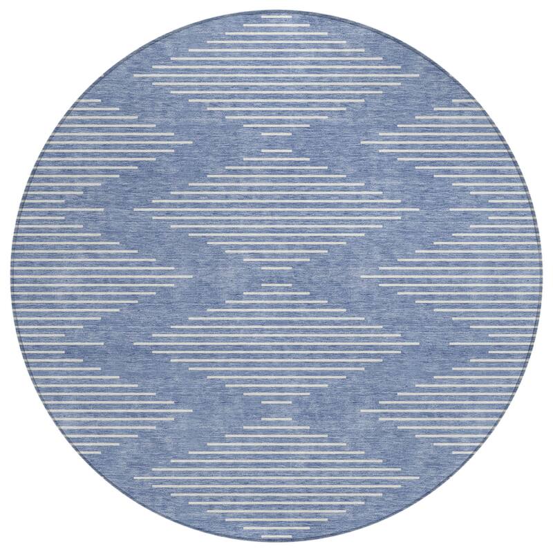 HomeRoots Geometric Transitional Rectangle Outdoor Rug
