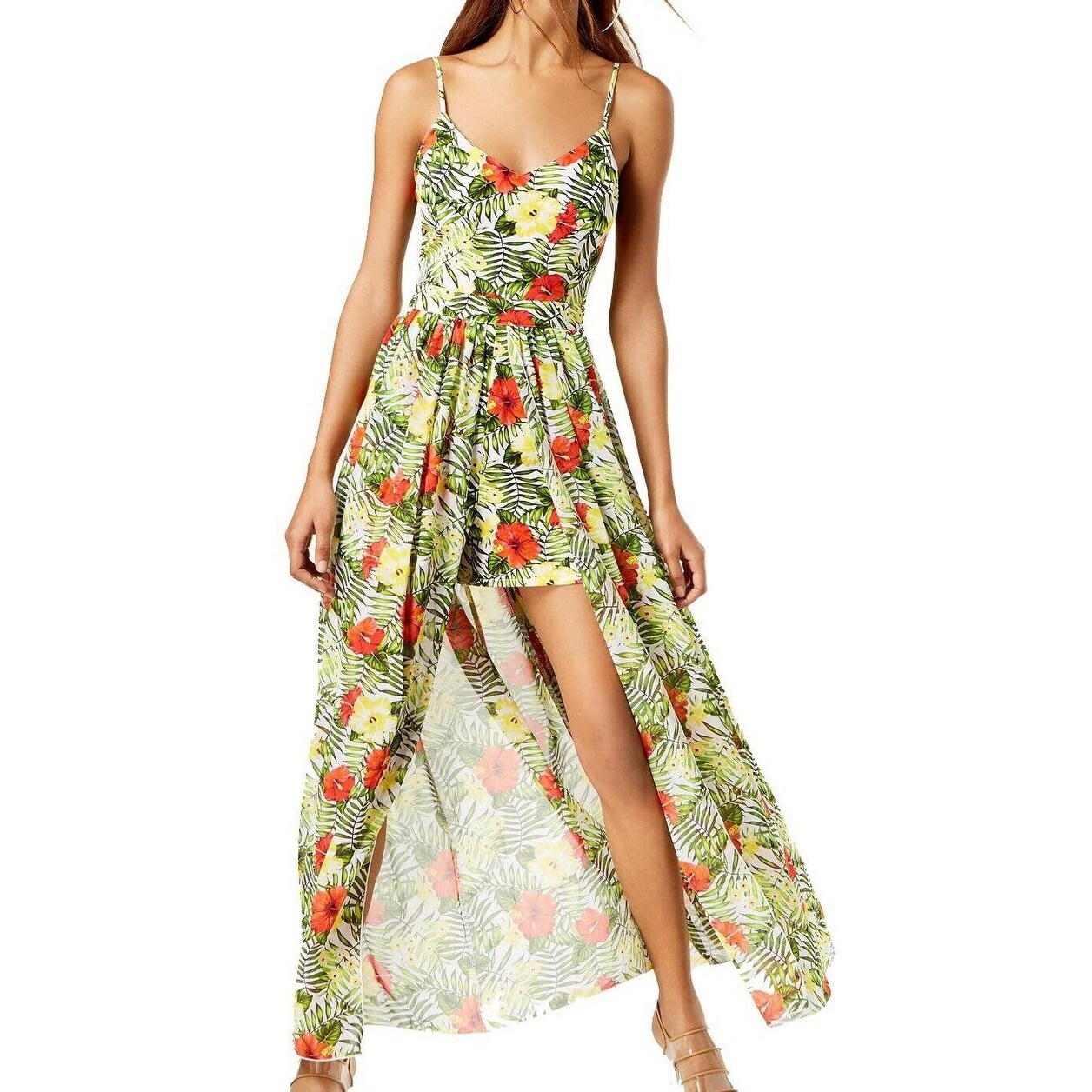 cold shoulder maxi romper