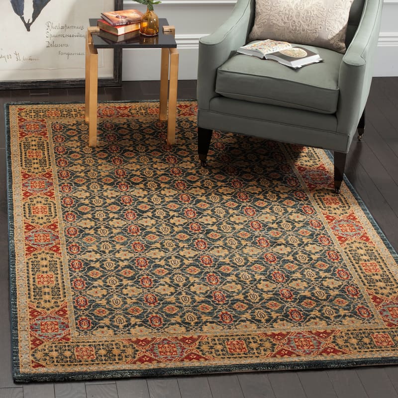 SAFAVIEH Mahal Felipa Traditional Oriental Rug - 8' x 10' - Light Blue/Red