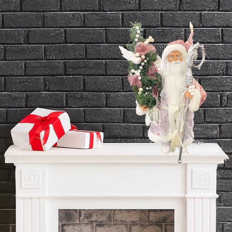 15" Mauve Victorian Claus