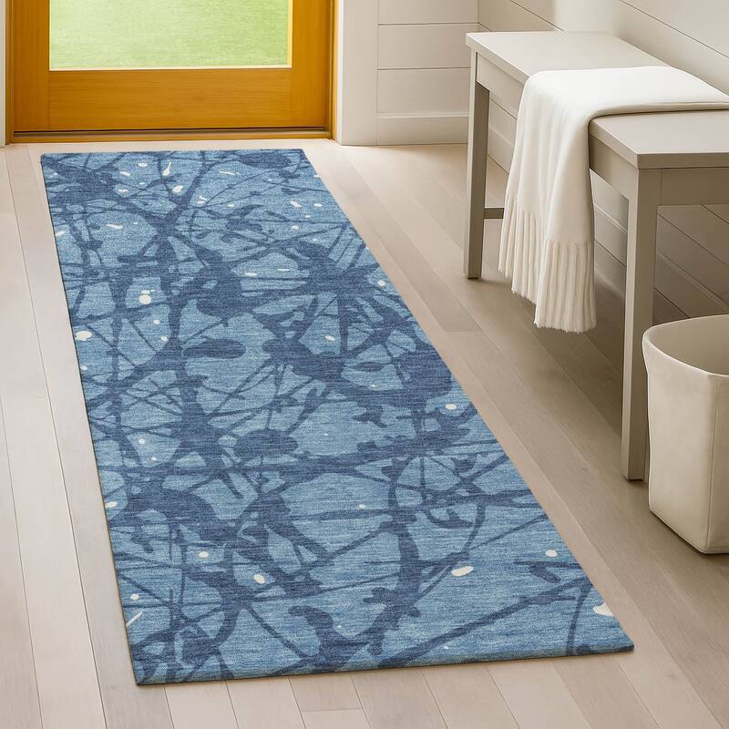 Machine Washable Indoor/ Outdoor Modern Campo Chantille Rug