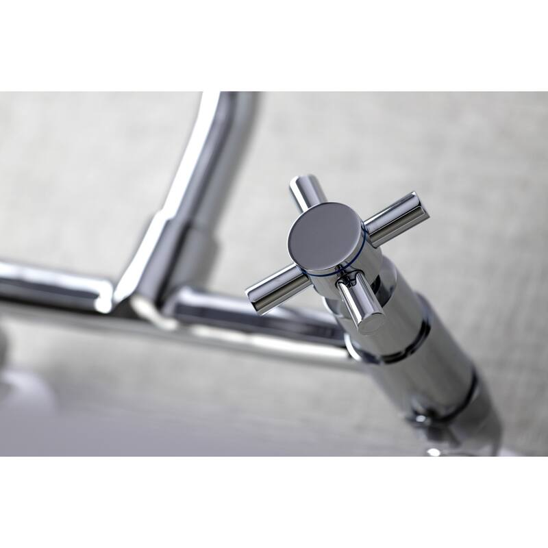 Kingston Brass Concord Two-Handle Wall Mount Kitchen Faucet