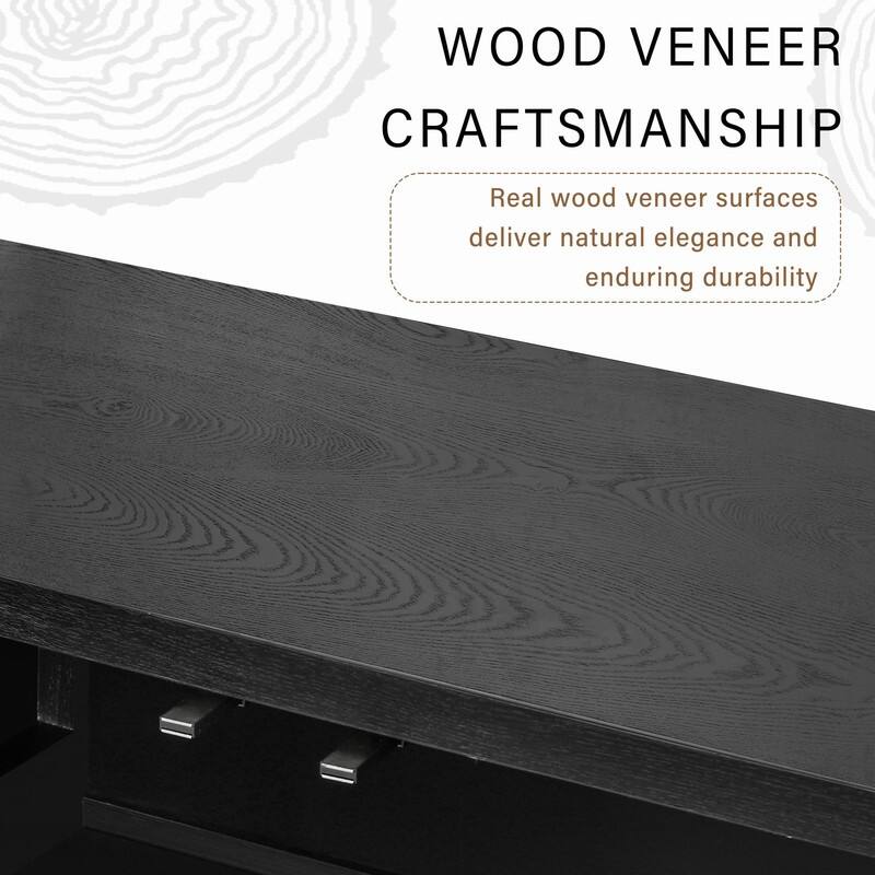 Modern 4-Door Storage Cabinet with Geometric Design and Adjustable Shelves for Home Organization