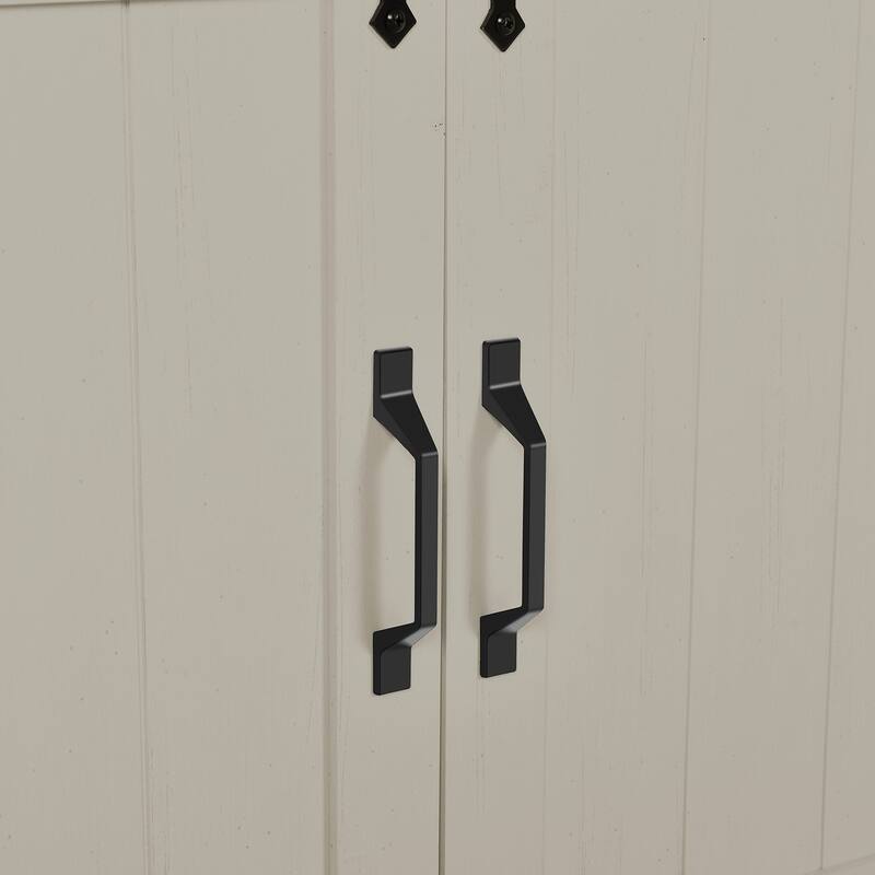 Farmhouse Sideboard Buffet Cabinet with Sliding Barn Doors
