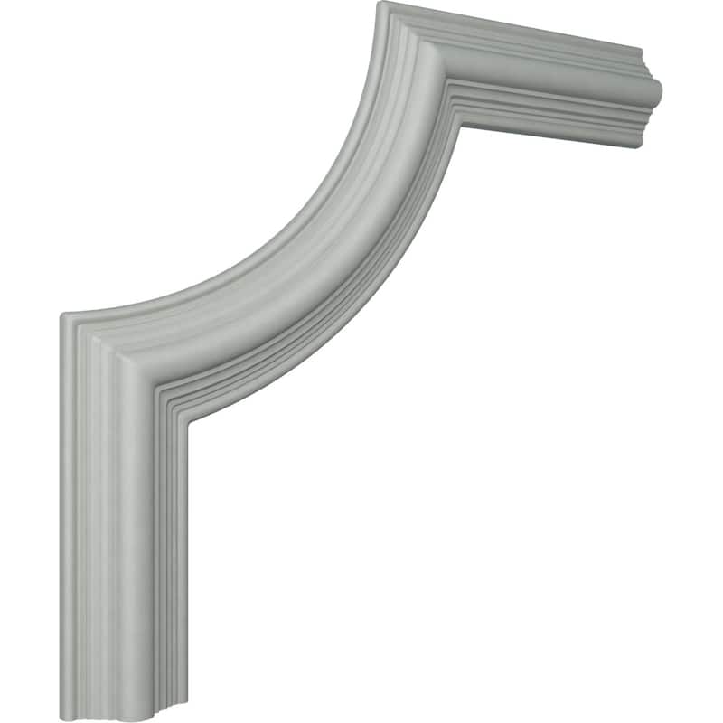 17 3/4"W x 17 3/4"H, Bedford Panel Moulding Corner (matches moulding PML02X01BE)