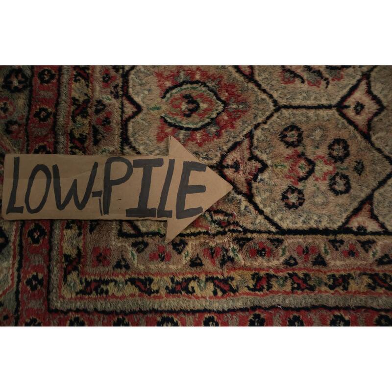 Hand Knotted Oriental 100% Wool Carpet Traditional Geometric Brown Agra Area Rug - 9' 8'' X 6' 8''