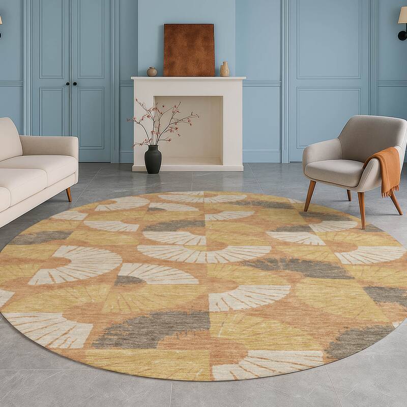 Machine Washable Indoor/ Outdoor Modern Jay Chantille Rug