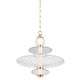 preview thumbnail 1 of 3, Hudson Valley Lighting 2619 Williams 19" Wide LED Pendant Aged Brass
