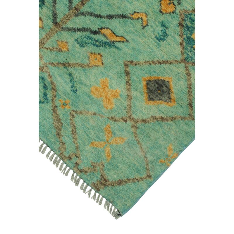 Balochi Aescby Lt. Green/Gold Rug - 3'1" x 4'11"