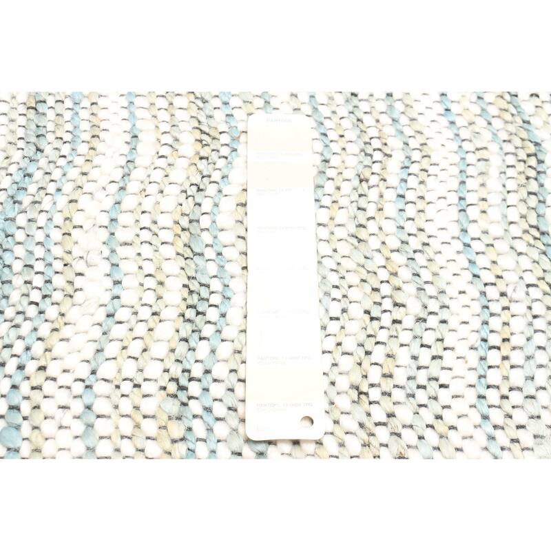 ECARPETGALLERY Braid weave Sienna Ivory Wool Rug - 5'9 x 7'3