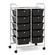 preview thumbnail 1 of 8, Gymax 10-Drawer Rolling Storage Cart Tools Scrapbook Paper Organizer Black