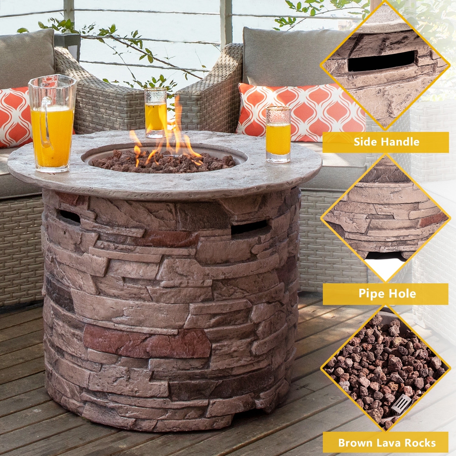 cliffstone fire table