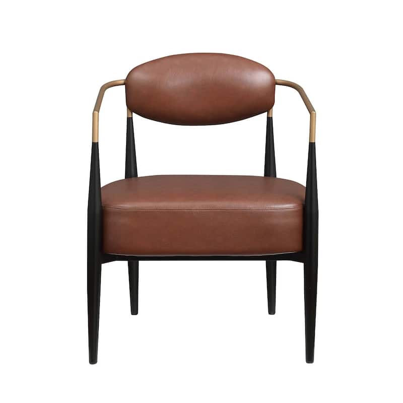 Boucle Dining Chair Living Room Chair with Thickened Plush Seat Cushion and Sleek Metal Frame