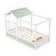 preview thumbnail 7 of 7, Twin Size House Bed Modern Wood Canopy Bed with Roof, Window and Large Drawer