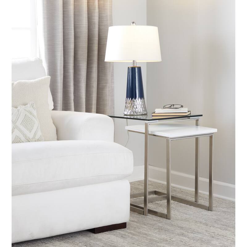 Silver Orchid Karina 22" Ceramic Table Lamp