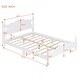 preview thumbnail 22 of 24, Full Black Wood Platform Bed with Headboard and Slat Support, No Box Spring Needed