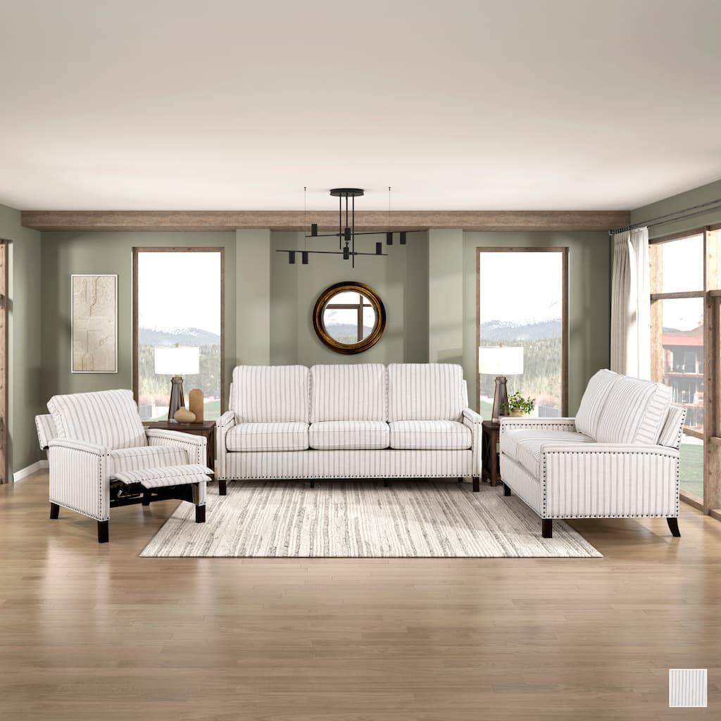 Ferron 3-Piece Fabric Living Room Sofa Set