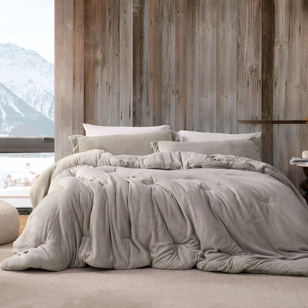 Love Thick® - Plush Coma Inducer® Oversized Comforter Set - Oyster Gray