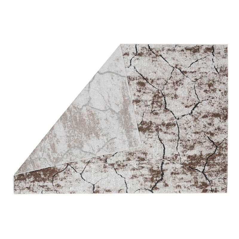 Milan Collection Abstract Stone Area Rug