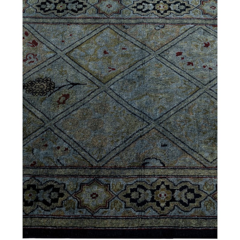 Overdyed One-of-a-Kind Hand-Knotted Area Rug - Gray - 2' 1" x 3' 7"