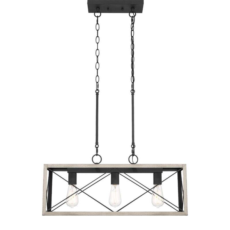 Acroma 3 - Light Linear Modern Farmhouse Rectangle Chandelier