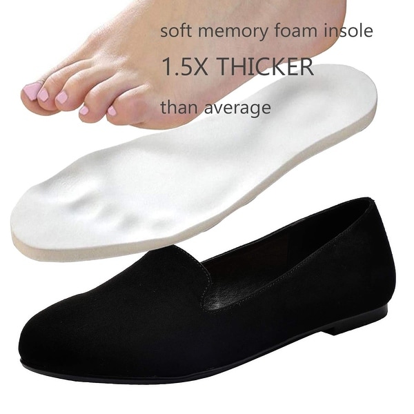 comfortable wide flat shoes