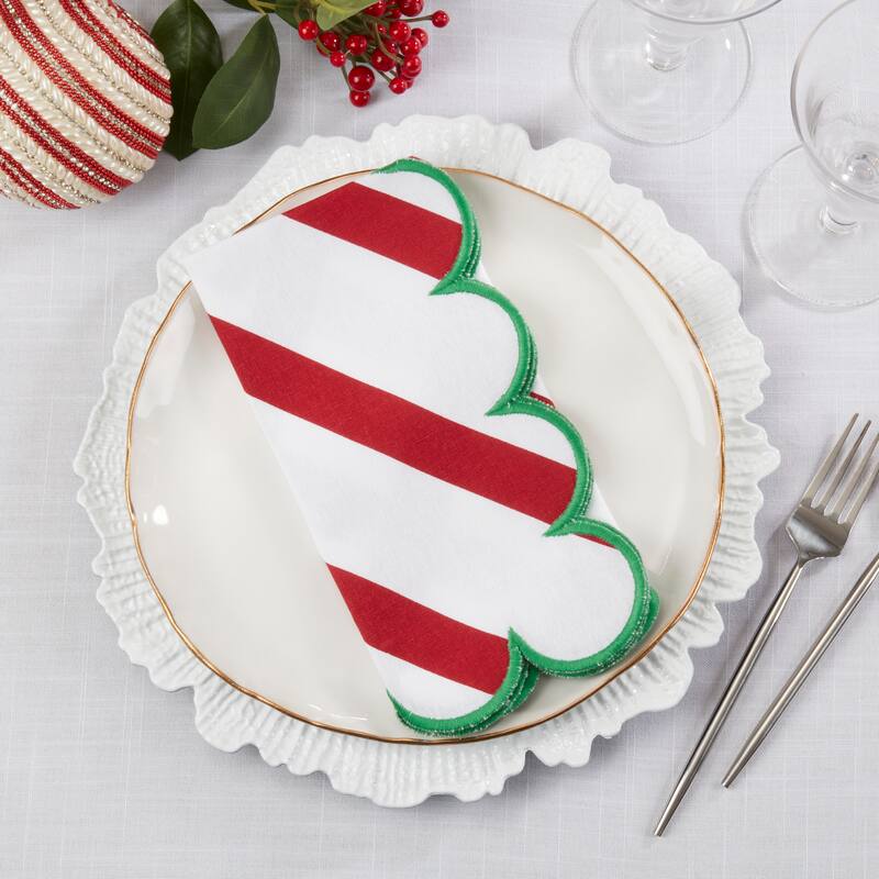 Scalloped Napkin (Set of 4) - 20"x20"