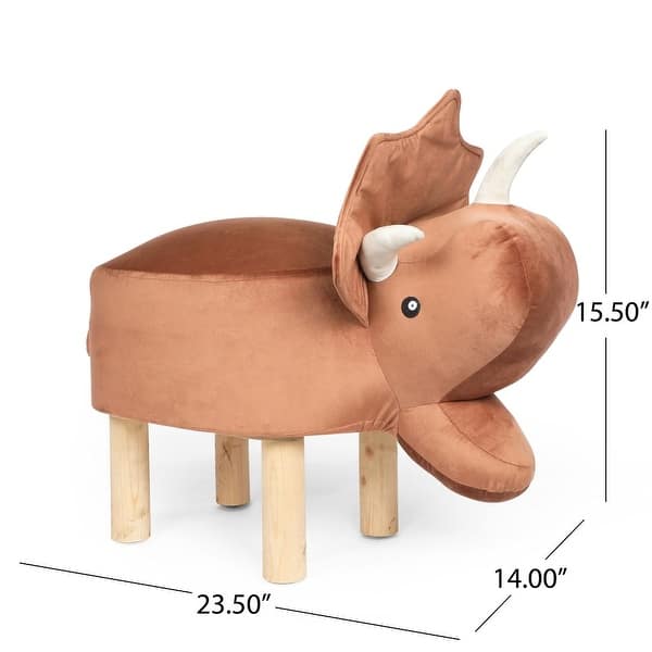 dimension image slide 4 of 8, Animal Shaped Kids Chair Children Ottoman