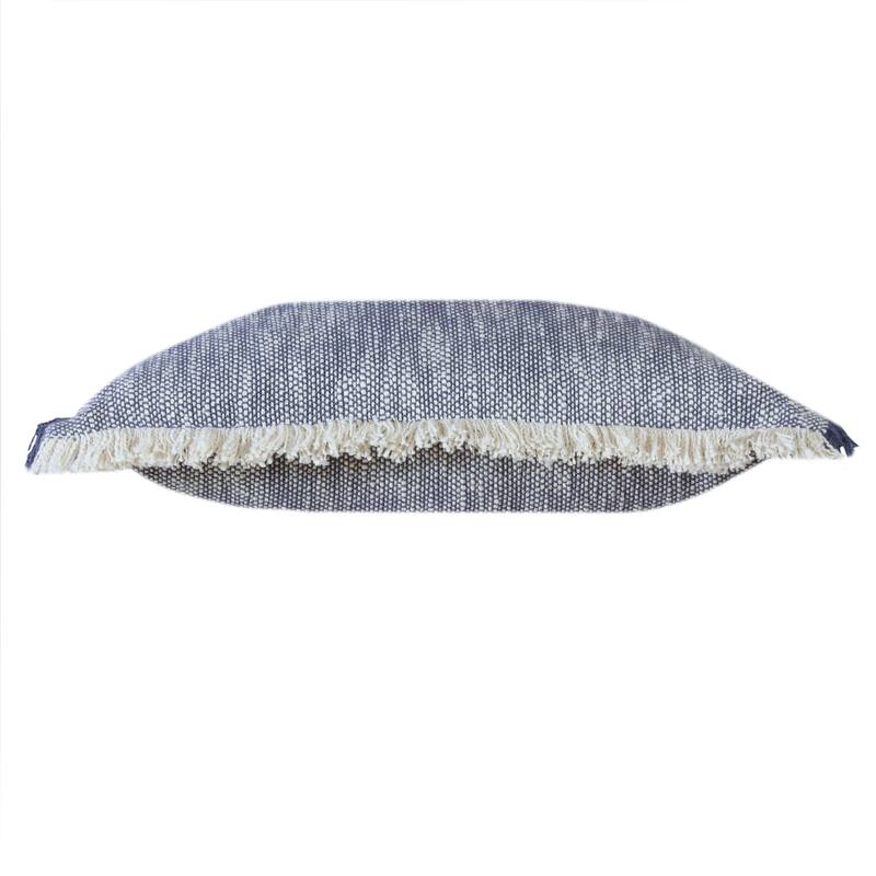 Sevita Two-Tone Cotton Fringe Throw Pillow