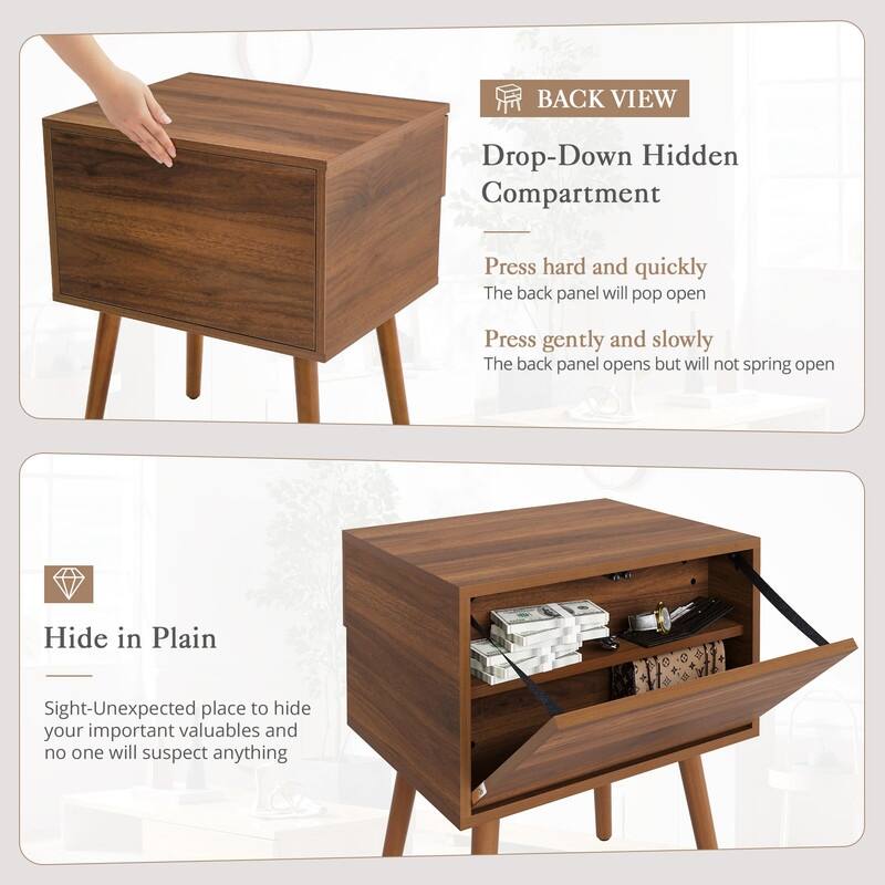 Hidden Compartment Nightstands