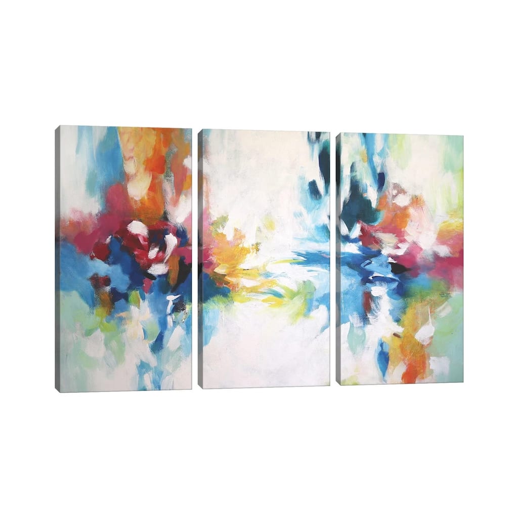 iCanvas "Abstract Garden VIII" by Radiana Christova 3-Piece Canvas Wall Art Set