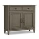 preview thumbnail 50 of 92, WYNDENHALL Hampshire 40" Wide Solid Wood Traditional Entryway Storage Cabinet - 40"w x 15"d x 36" h