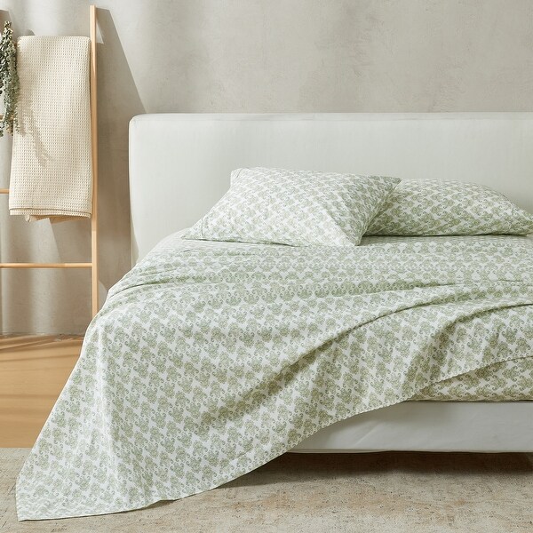 Patina Vie Maison 100 Cotton Percale Vintage Floral Sheet Set On Sale Bed Bath Beyond 39997917