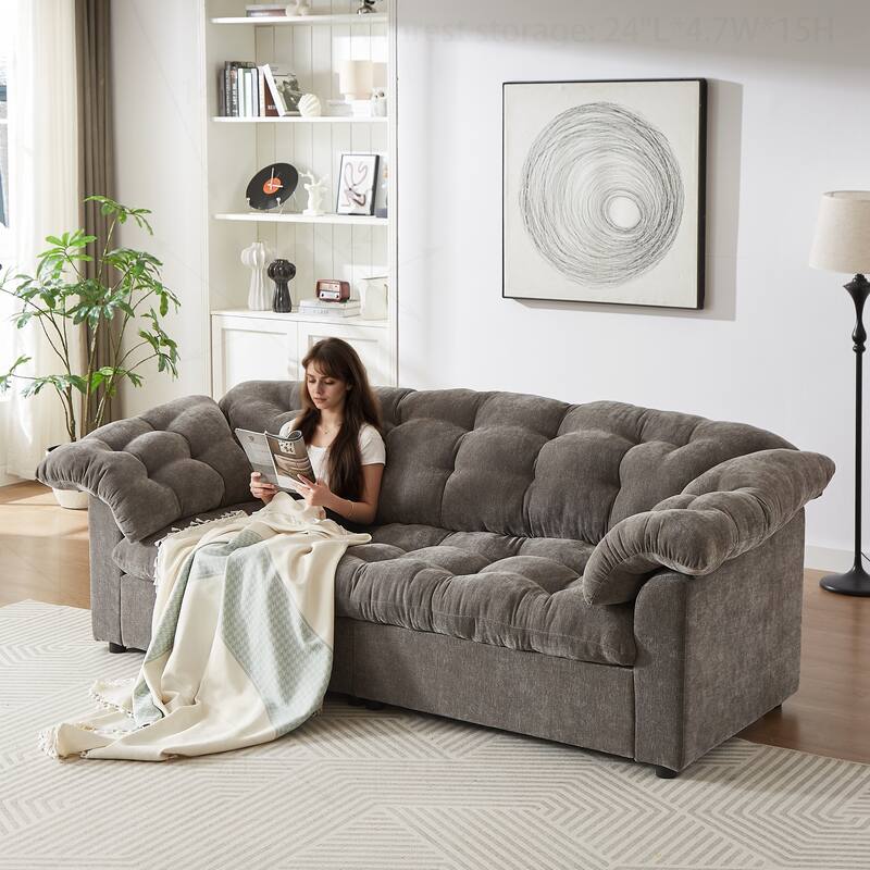 Comfortable Chenille Sofa for Various Spaces, Enhancing Interior Style