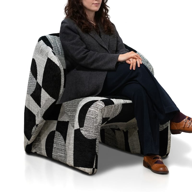 Furniture of America Premier Modern 31-inch Low Profile Premium Upholstered Fully Assembled Accent Chair