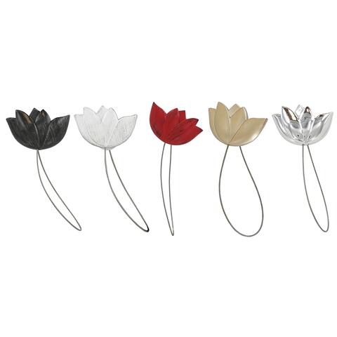 Resin Tieback With Magnet Tulip Small Size - 11.8"L x 2.1"W x 1"D