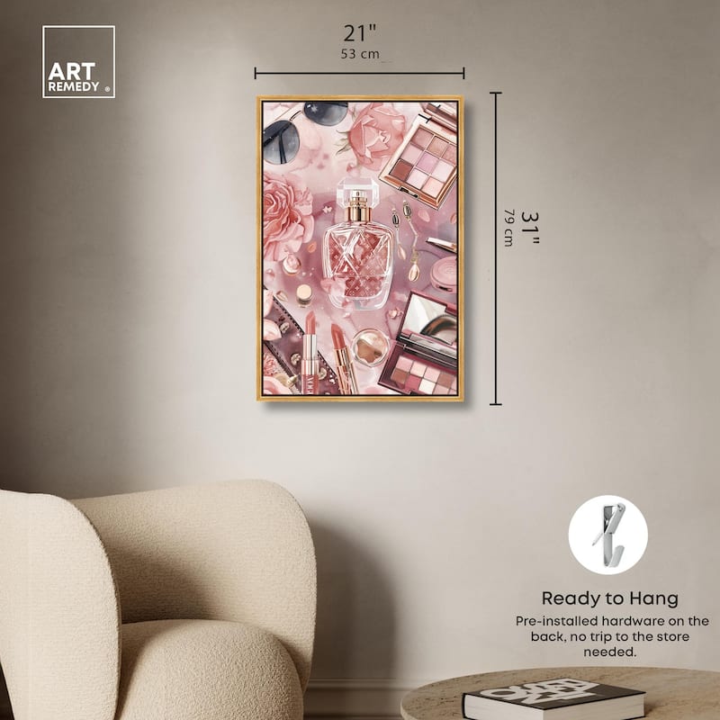 Glam Sparkle Lay Out II Canvas by Art Remedy