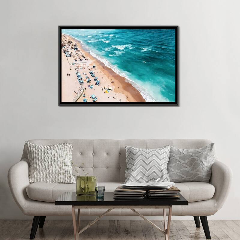 iCanvas "Ocean Waves V" by Radu Bercan Framed