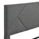 preview thumbnail 5 of 6, Platform Bed Frame with Headboard, Strong Wood Slat Support