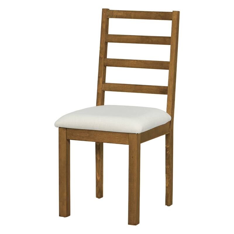 Roomfitters 6-Piece Dining Table Set, Oval Wood Kitchen Table, X-Base Pedestal, 4 Upholstered Chairs & Bench