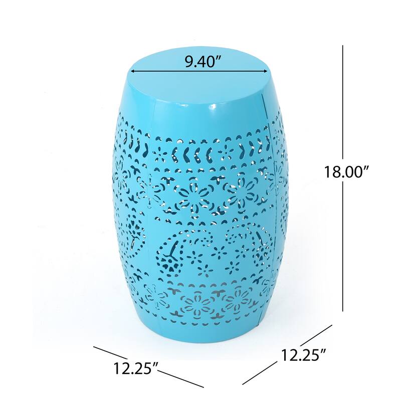 Christopher Knight Home Apollos Indoor 12" Lace Cut Iron Side Table