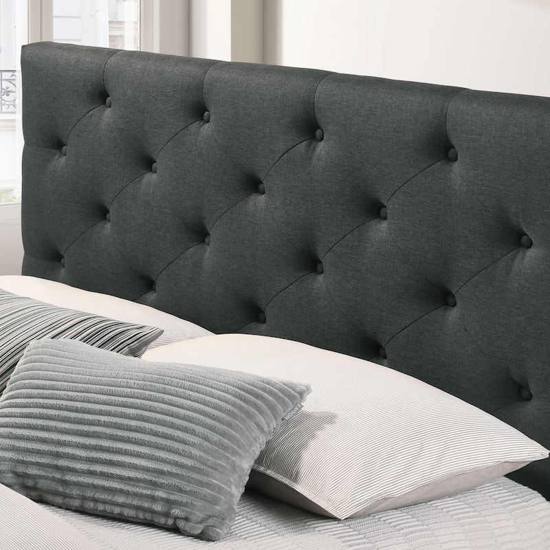 Furniture of America Malaer Modern Button Tufted 1-drawer Platform Bed