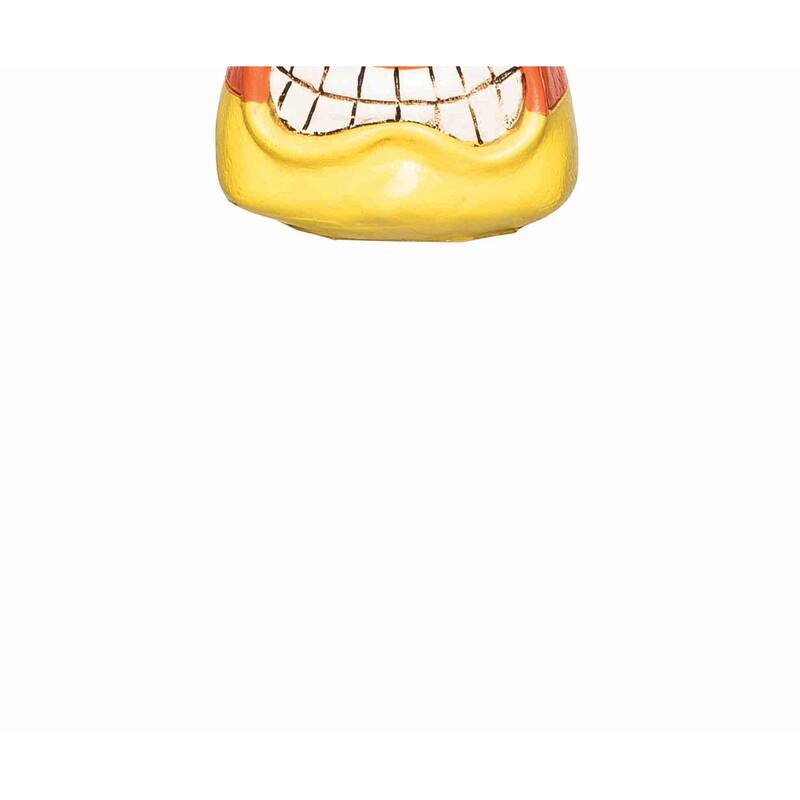 Yikes Face Candy Corn Figurine - Yellow