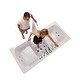 preview thumbnail 31 of 42, Ella Big4Two 36"x80" Hydro&Air&Foot Massage Acrylic Two Seat Walk-In-Bathtub, Outward swing Door, No Faucet, 2" Dual Drain
