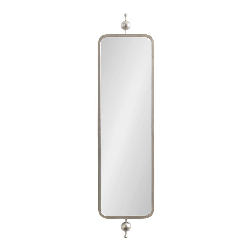 Kate and Laurel Kasota Slim Rectangle Mirror Metal