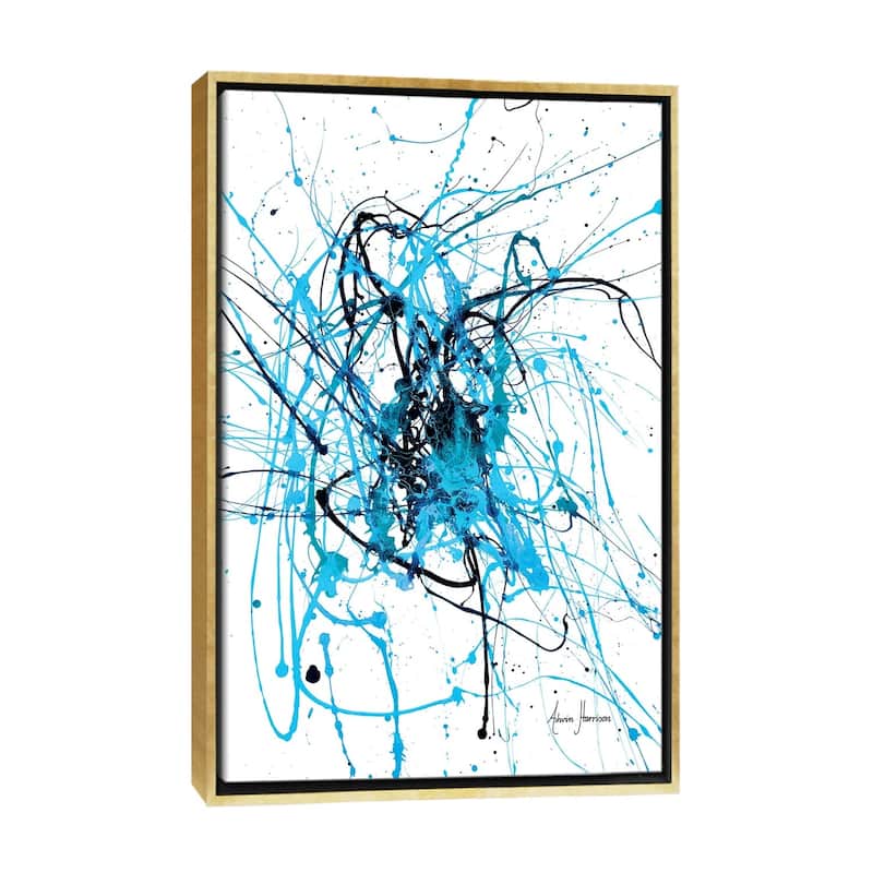 iCanvas "Moving Forward" by Ashvin Harrison Framed - Gold - 26x18