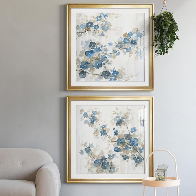 Dogwood in Blue I Premium Framed Print - Ready to Hang