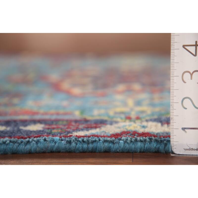 Blue Heriz Serapi Oriental Accent Rug Wool Carpet - 2'11"x 4'11"