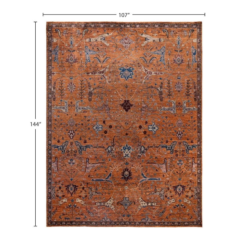 Serapi One-of-a-Kind Hand-Knotted Area Rug - Brown - 8' 11" x 12' 0"