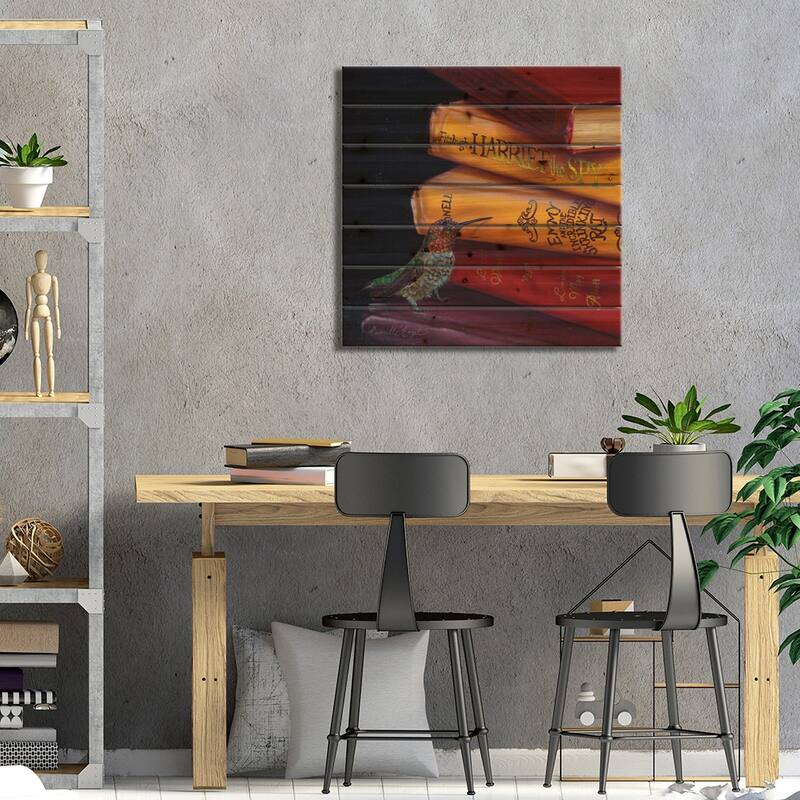 Nectar Search Print On Wood by Camille Engel - Multi-Color